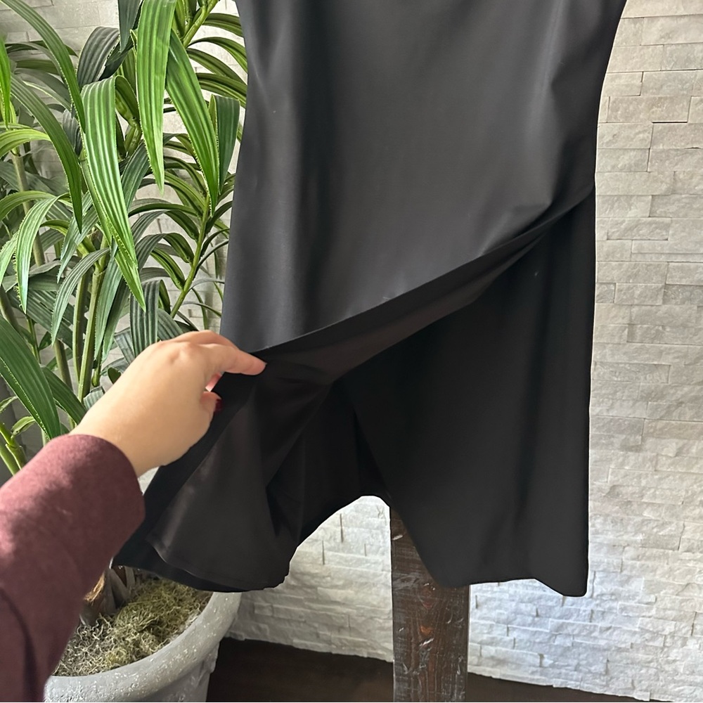 Theory Black “Risbana” Traceable Wool Sheeth Line… - image 4